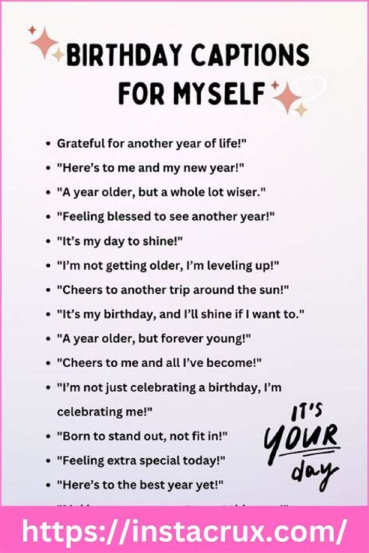 Celebrate Your Day With The Perfect Instagram Caption For Your Birthday