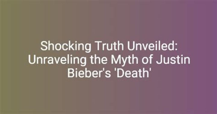 Justin Bieber's Tragic End: What Happened?