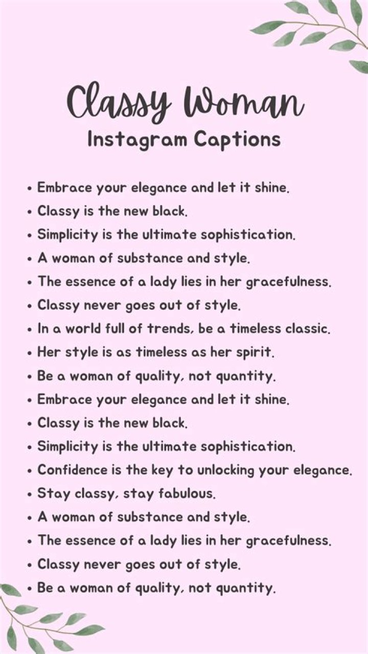 The Ultimate Guide To Classy Quotes For Elegant Women