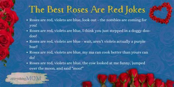 Ultimate Collection Of Roses Are Red, Violets Are Blue Jokes